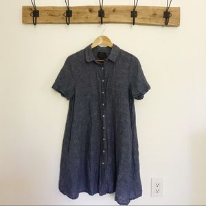 TAHARI 100% linen dress